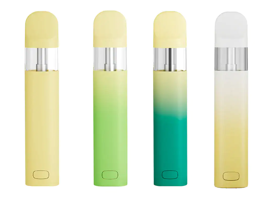 D19 OEM concentrate vape device shown in four color options