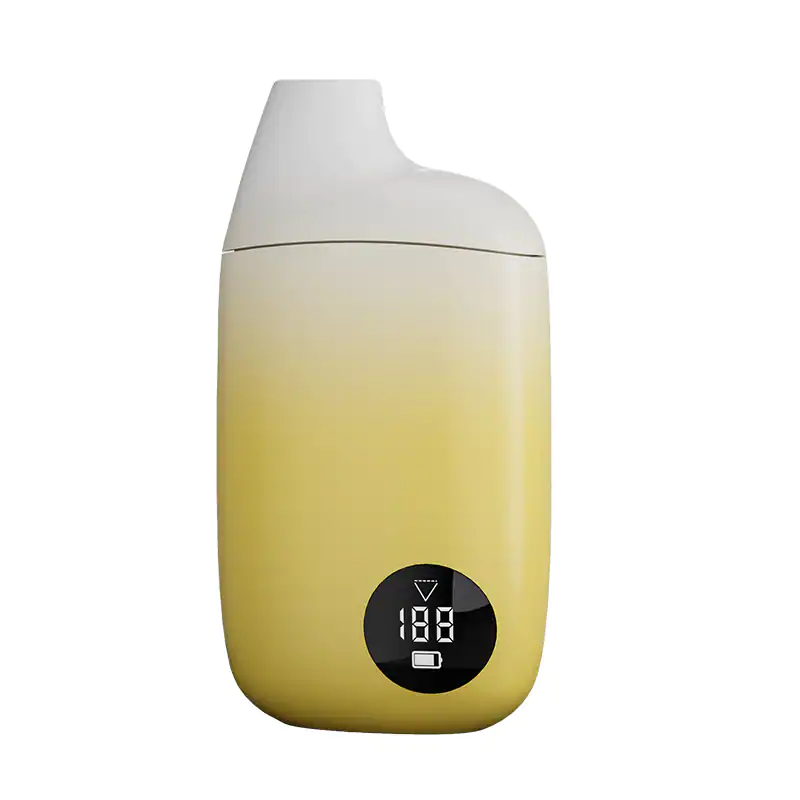 D50 1mL and 2mL all-in-one concentrate vape device on a white background