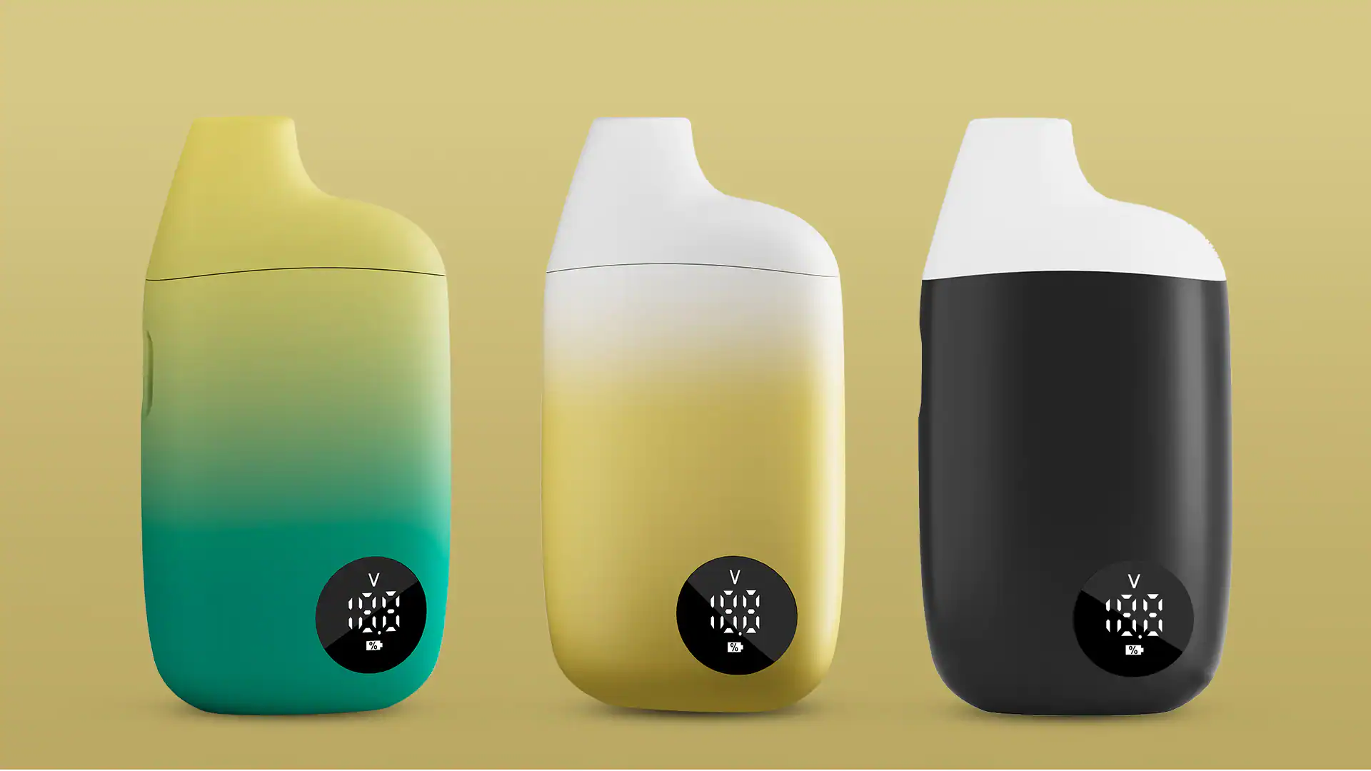 D50 1mL and 2mL concentrate vape device color options